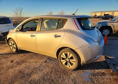 2015 Nissan Leaf S z USA, uszkodzony, nr VIN 1N4AZ0CP7FC323493